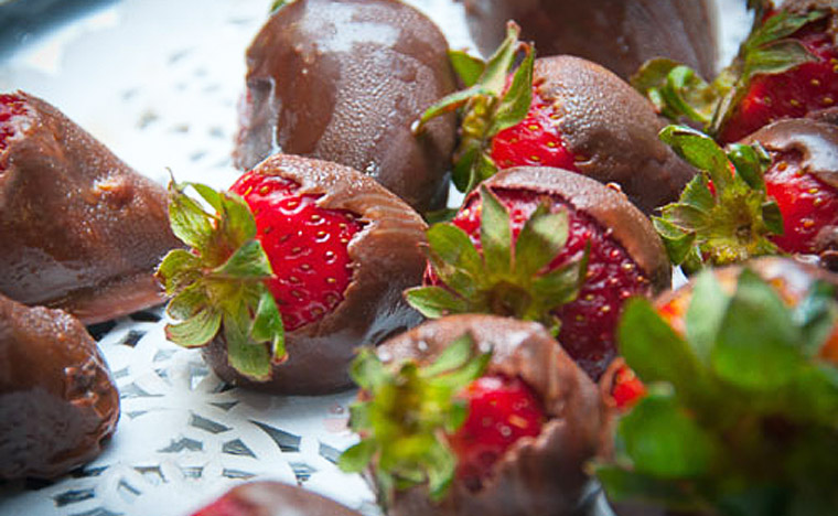 Chocolate-coated Strawberries